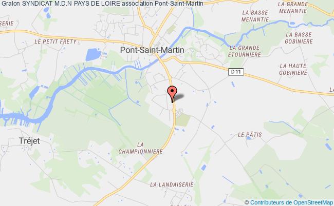 plan association Syndicat M.d.n Pays De Loire Pont-Saint-Martin