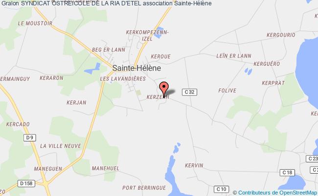plan association Syndicat Ostreicole De La Ria D'etel Sainte-Hélène