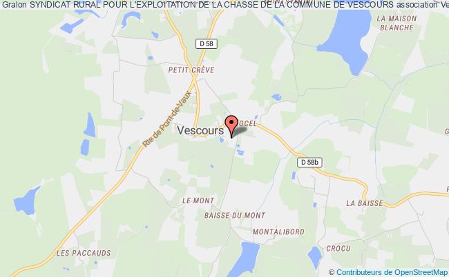 SYNDICAT RURAL POUR L'EXPLOITATION DE LA CHASSE DE LA COMMUNE DE VESCOURS