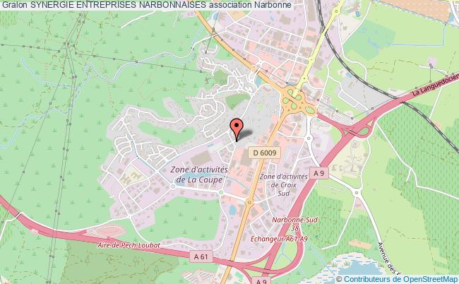 plan association Synergie Entreprises Narbonnaises Narbonne