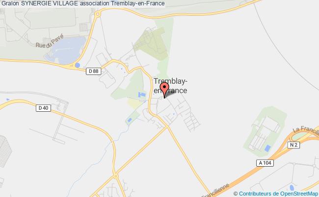 plan association Synergie Village Tremblay-en-France