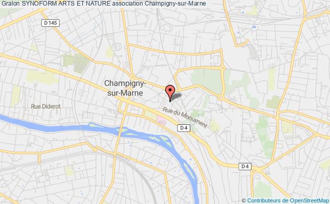 plan association Synoform Arts Et Nature Champigny-sur-Marne
