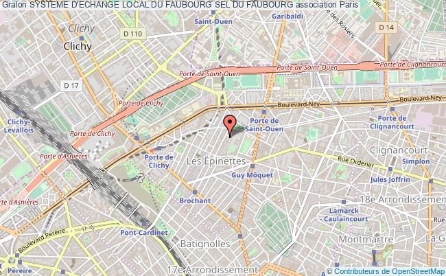 plan association Systeme D'echange Local Du Faubourg Sel Du Faubourg Paris