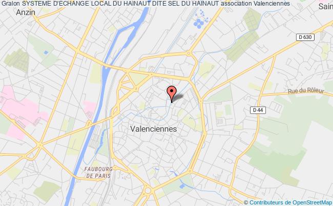 plan association Systeme D'echange Local Du Hainaut Dite Sel Du Hainaut Valenciennes