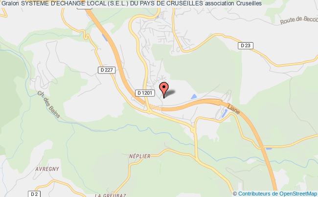 plan association Systeme D'echange Local (s.e.l.) Du Pays De Cruseilles Cruseilles