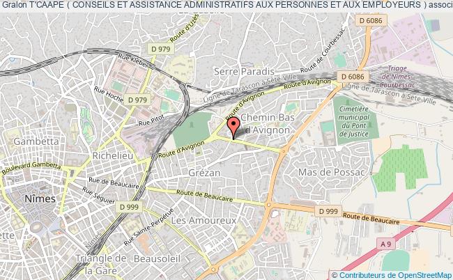 plan association T'caape ( Conseils Et Assistance Administratifs Aux Personnes Et Aux Employeurs ) Nîmes