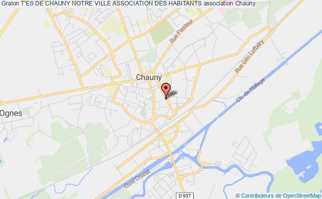 plan association T'es De Chauny Notre Ville Association Des Habitants Chauny