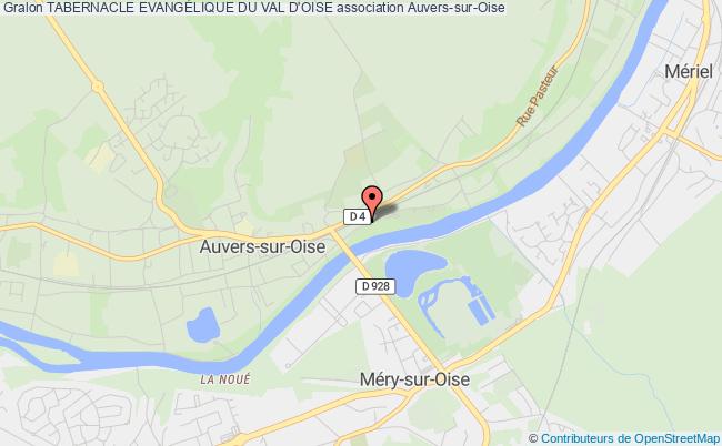 plan association Tabernacle EvangÉlique Du Val D'oise Auvers-sur-Oise