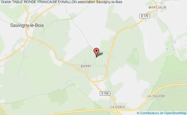 plan association Table Ronde Francaise D'avallon Sauvigny-le-Bois