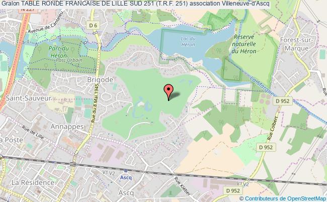 plan association Table Ronde Francaise De Lille Sud 251 (t.r.f. 251) Villeneuve-d'Ascq