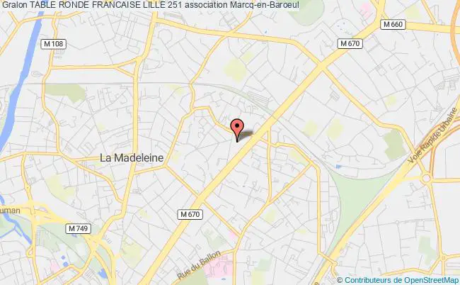 plan association Table Ronde Francaise Lille 251 Marcq-en-Baroeul