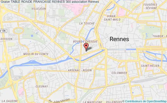 plan association Table Ronde Francaise Rennes 300 Rennes