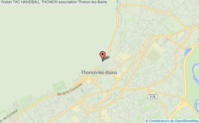 plan association Tac Handball Thonon Thonon-les-Bains