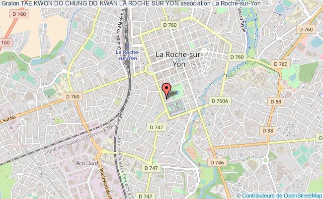 plan association Tae Kwon Do Chung Do Kwan La Roche Sur Yon Roche-sur-Yon