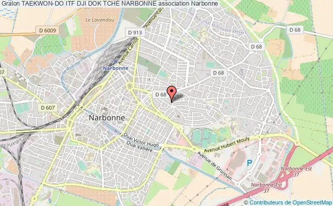 plan association Taekwon-do Itf Dji Dok TchÉ Narbonne Narbonne