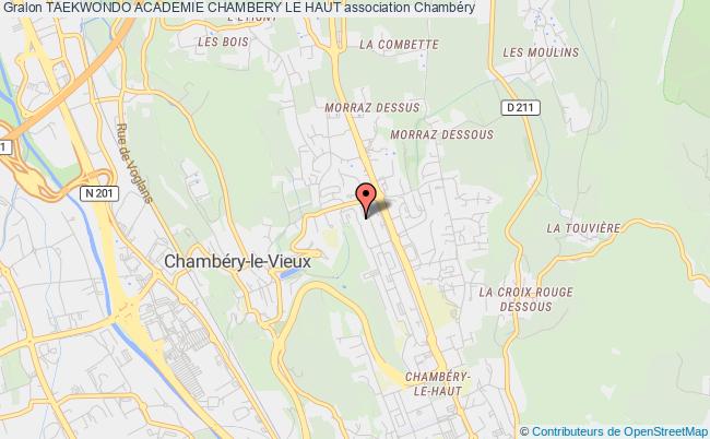 plan association Taekwondo Academie Chambery Le Haut Chambéry