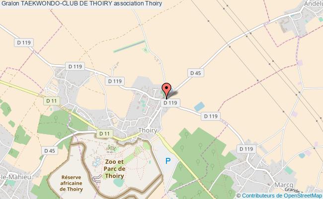 plan association Taekwondo-club De Thoiry Thoiry