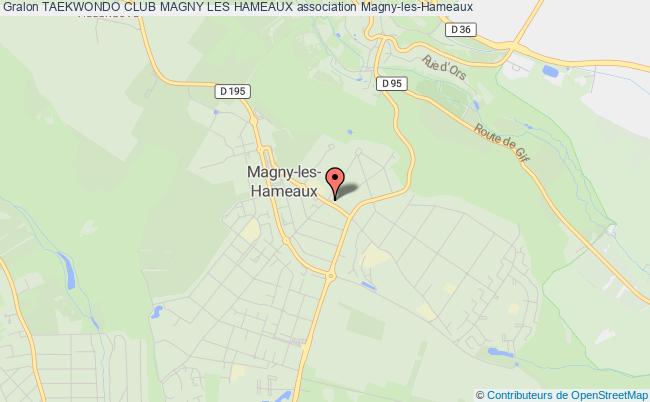 plan association Taekwondo Club Magny Les Hameaux Magny-les-Hameaux
