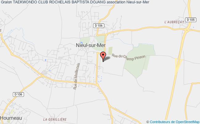 plan association Taekwondo Club Rochelais Baptista Dojang Nieul-sur-Mer
