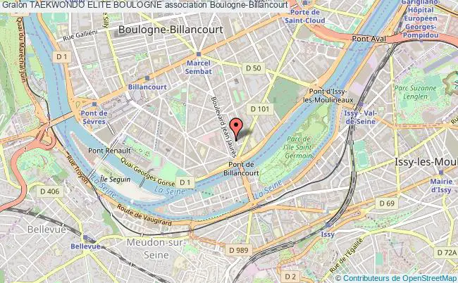 plan association Taekwondo Elite Boulogne Boulogne-Billancourt