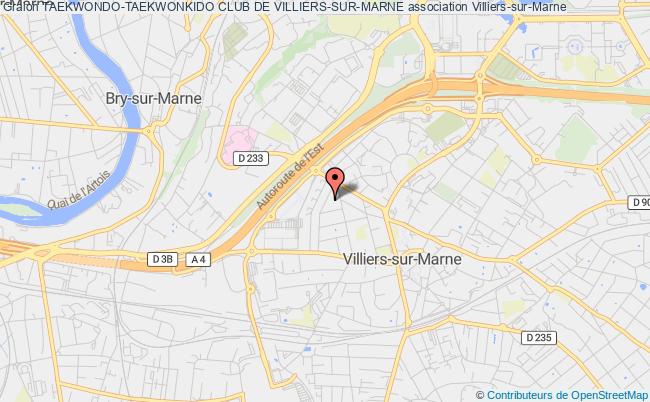 plan association Taekwondo-taekwonkido Club De Villiers-sur-marne Villiers-sur-Marne