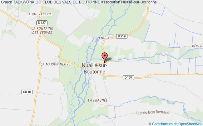 plan association Taekwonkido Club Des Vals De Boutonne Nuaillé-sur-Boutonne