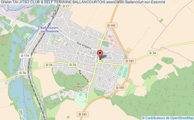 plan association Tai-jitsu Club & Self Feminine Ballancourtois Ballancourt-sur-Essonne