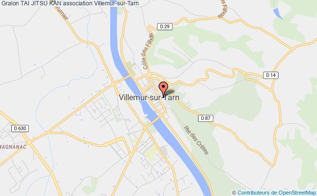 plan association Tai Jitsu Kan Villemur-sur-Tarn