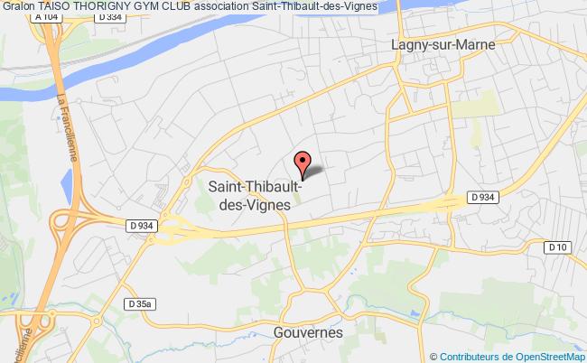 plan association Taiso Thorigny Gym Club Saint-Thibault-des-Vignes