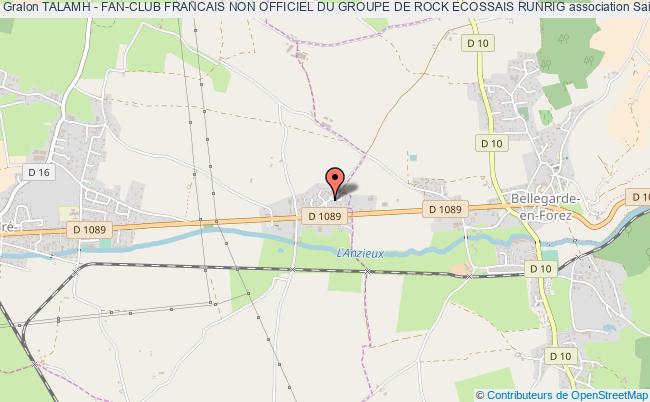 plan association Talamh - Fan-club Francais Non Officiel Du Groupe De Rock Ecossais Runrig Saint-André-le-Puy