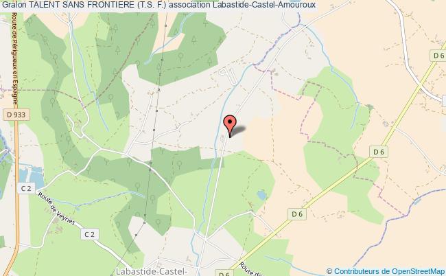 plan association Talent Sans Frontiere (t.s. F.) Labastide-Castel-Amouroux