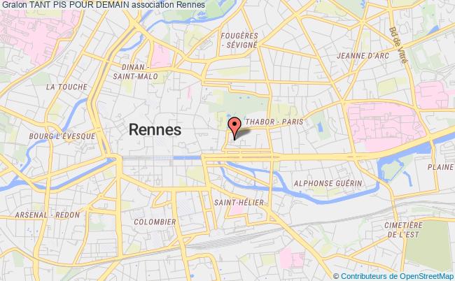 plan association Tant Pis Pour Demain Rennes