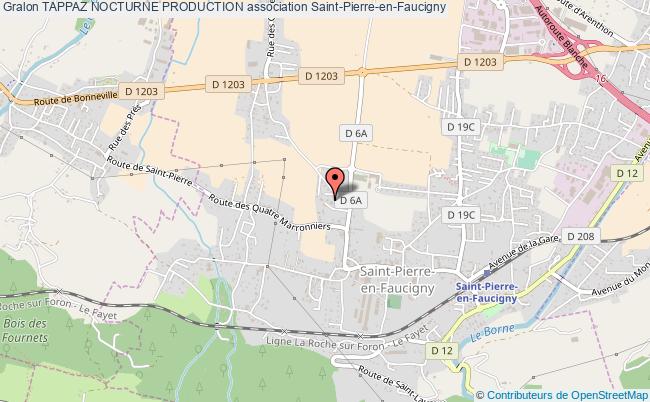 plan association Tappaz Nocturne Production Saint-Pierre-en-Faucigny