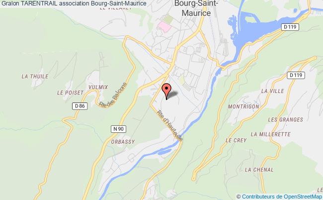 plan association Tarentrail Bourg-Saint-Maurice