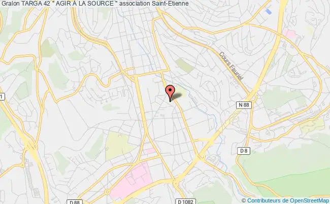plan association Targa 42 " Agir À La Source " Saint-Etienne