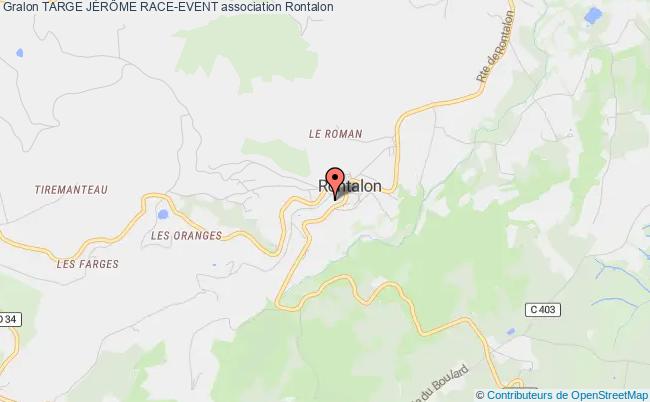plan association Targe JÉrÔme Race-event Rontalon