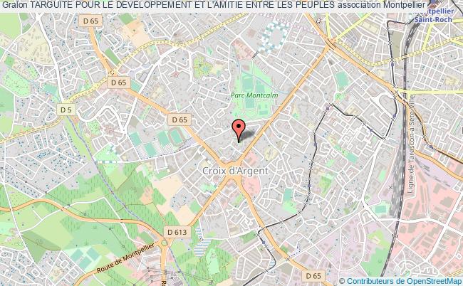 plan association Targuite Pour Le Developpement Et L'amitie Entre Les Peuples Montpellier