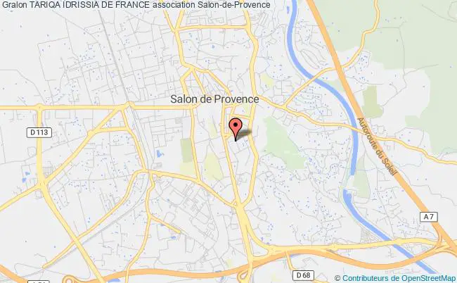 plan association Tariqa Idrissia De France Salon-de-Provence