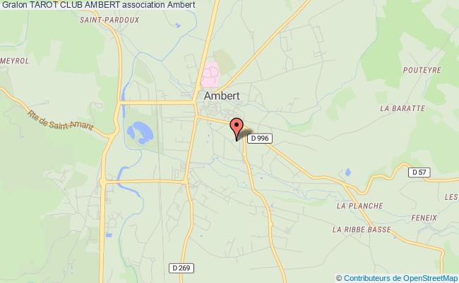 plan association Tarot Club Ambert AMBERT