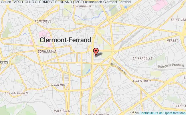 plan association Tarot-club-clermont-ferrand (t2cf) Clermont-Ferrand