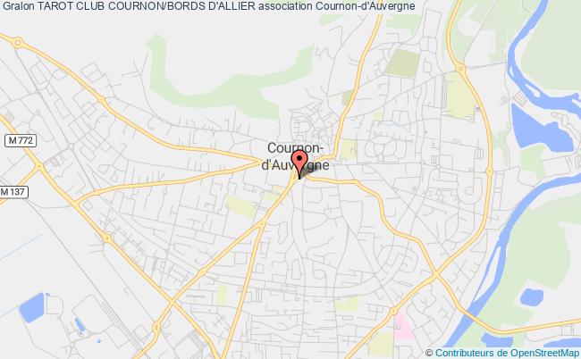 plan association Tarot Club Cournon/bords D'allier Cournon-d'Auvergne