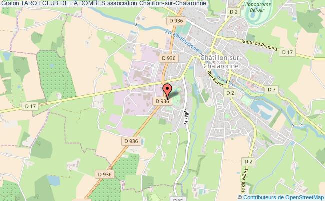 plan association Tarot Club De La Dombes Châtillon-sur-Chalaronne