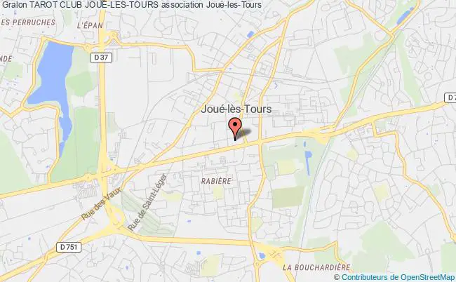 plan association Tarot Club JouÉ-les-tours Joué-lès-Tours