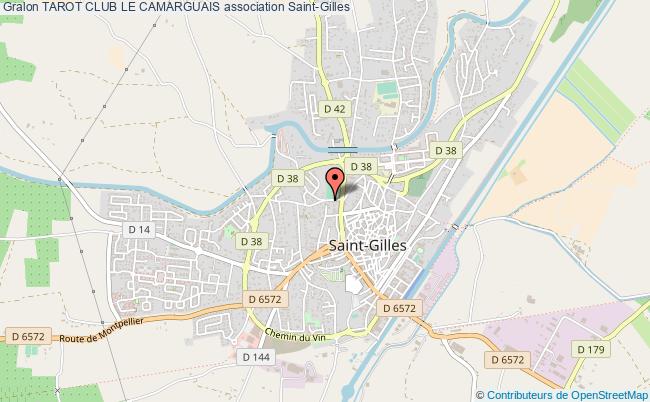 plan association Tarot Club Le Camarguais Saint-Gilles