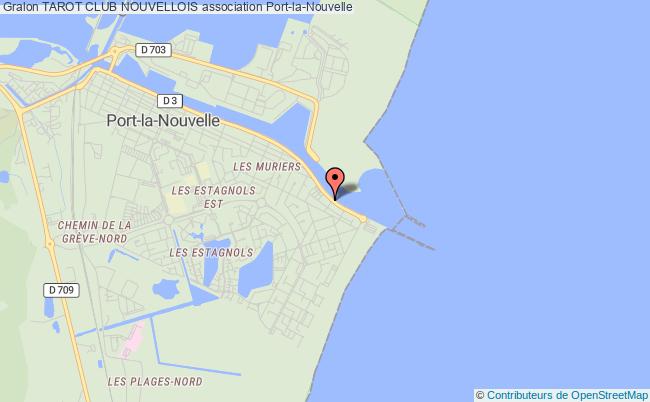 plan association Tarot Club Nouvellois Port-la-Nouvelle