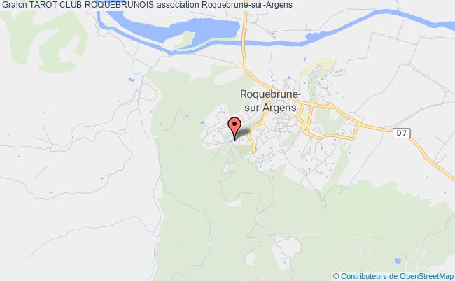 plan association Tarot Club Roquebrunois Roquebrune-sur-Argens