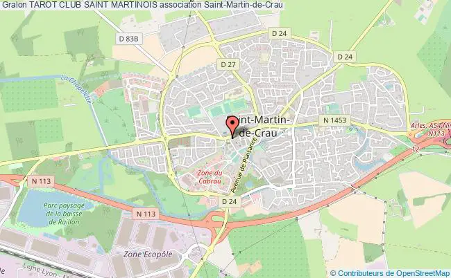 plan association Tarot Club Saint Martinois Saint-Martin-de-Crau