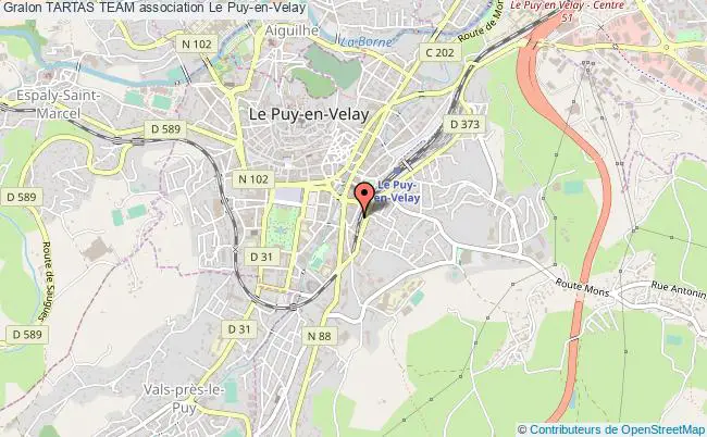 plan association Tartas Team Le Puy-en-Velay
