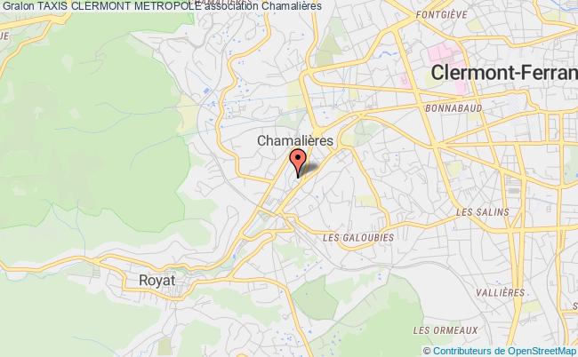 plan association Taxis Clermont Metropole Chamalières