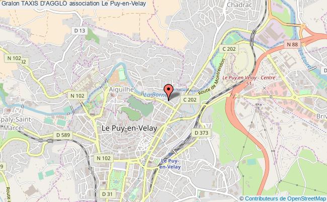 plan association Taxis D'agglo Le    Puy-en-Velay